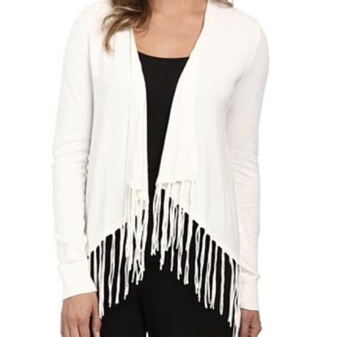 michael kors white fringe sweater|Michael Kors velour sweatsuit.